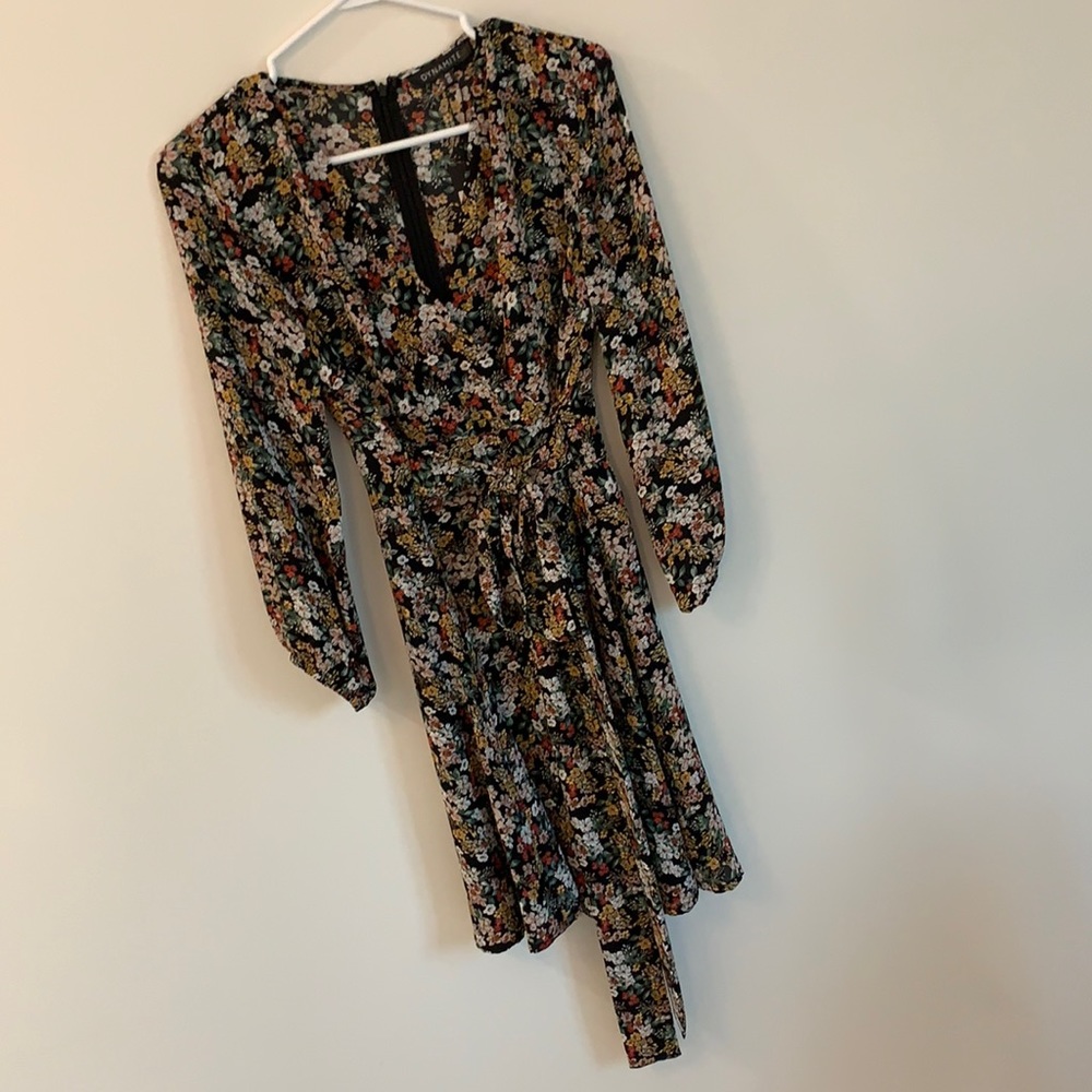 Dynamite floral wrap dress
